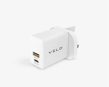 VELD Super-Fast VH30DW 2-port USB Wall Charger