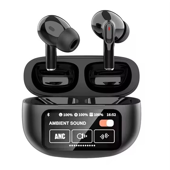 A9 Pro Waterproof Touch Screen Earbuds with ANJ Noise Cancelling Audiofonos Headphones for Air Earphones